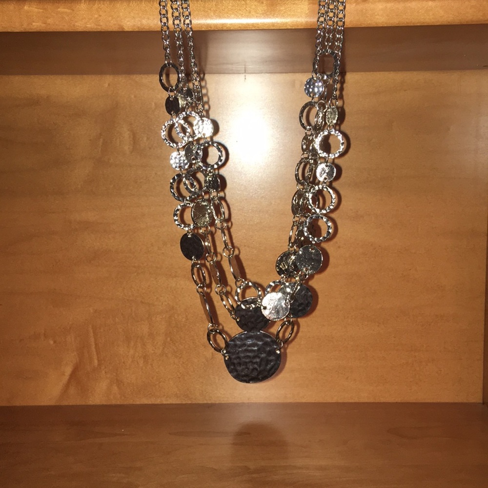 Silver Layered Necklace